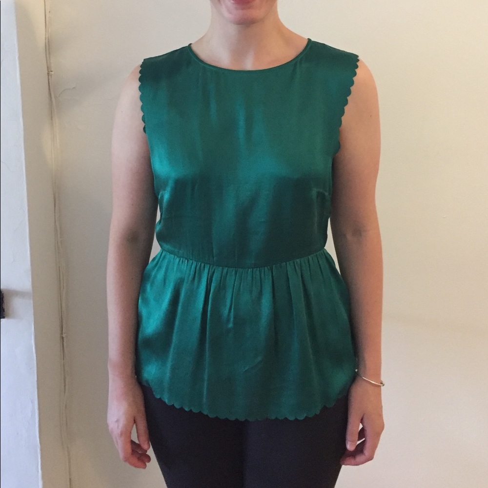 Madewell 100% Silk Peplum - M